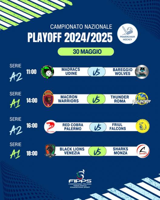 Lignano 30/31 maggio - Playoff hockey in carrozzina 2025 Lignano 30/31 maggio - Playoff hockey in carrozzina 2025