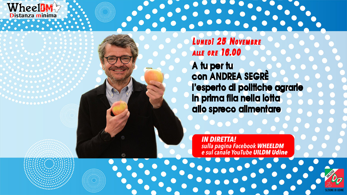 Andrea Segrè a Distanza Minima - Lunedì 25 novembre alle 16