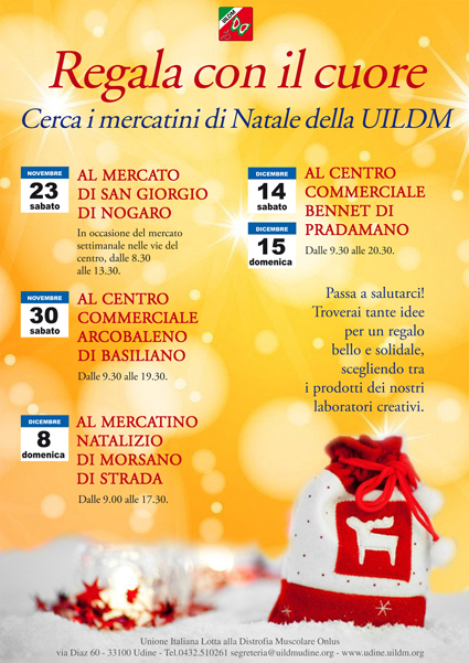 Gli appuntamenti di Natale con la UILDM di Udine