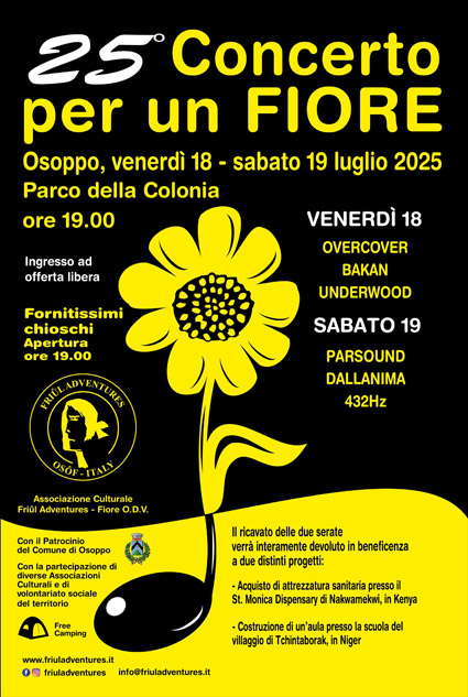 La locandina di Concerto per un Fiore 2025