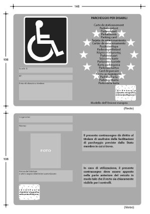 Copertura Protettiva Trasparente Per Permesso Disabili – Supporto Con Gancio Per Specchietto Auto