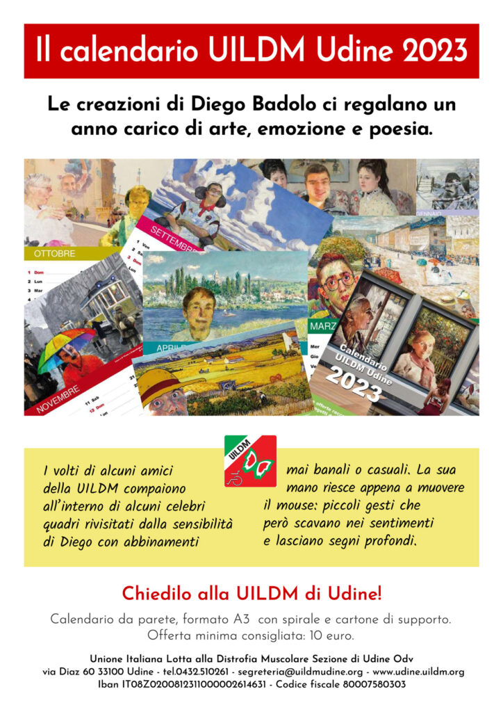 Calendario UILDM Udine 2023