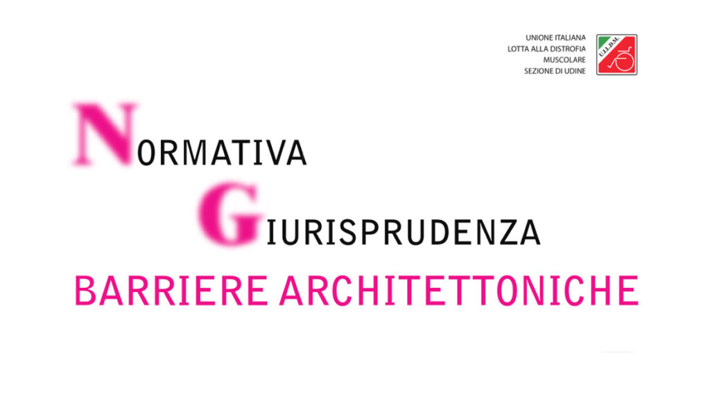 Barriere architettoniche Normativa Giurisprudenza