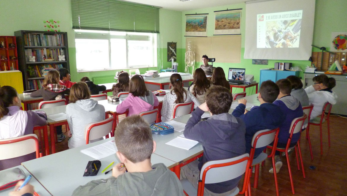 La UILDM alla scuola "Feruglio" di Feletto Umberto