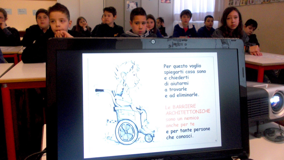 Intervento UILDM alla scuola "Fruch" di Udine