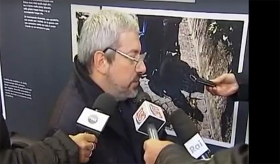 Il sindaco Honsell in carrozzina