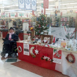 L'allestimento natalizio UILDM al Bennet di Pradamano