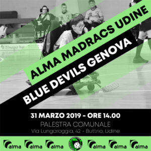 Madracs Udine vs Blue Devils Genova a Buttrio il 31 marzo