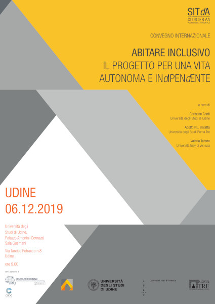 convegno internazionale abitare inclusivo, Udine, 6 dicembre, 2019