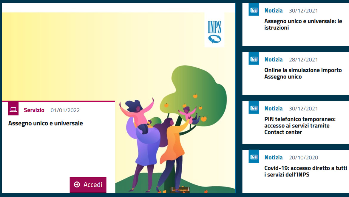 INPS_assegno unico per i figli