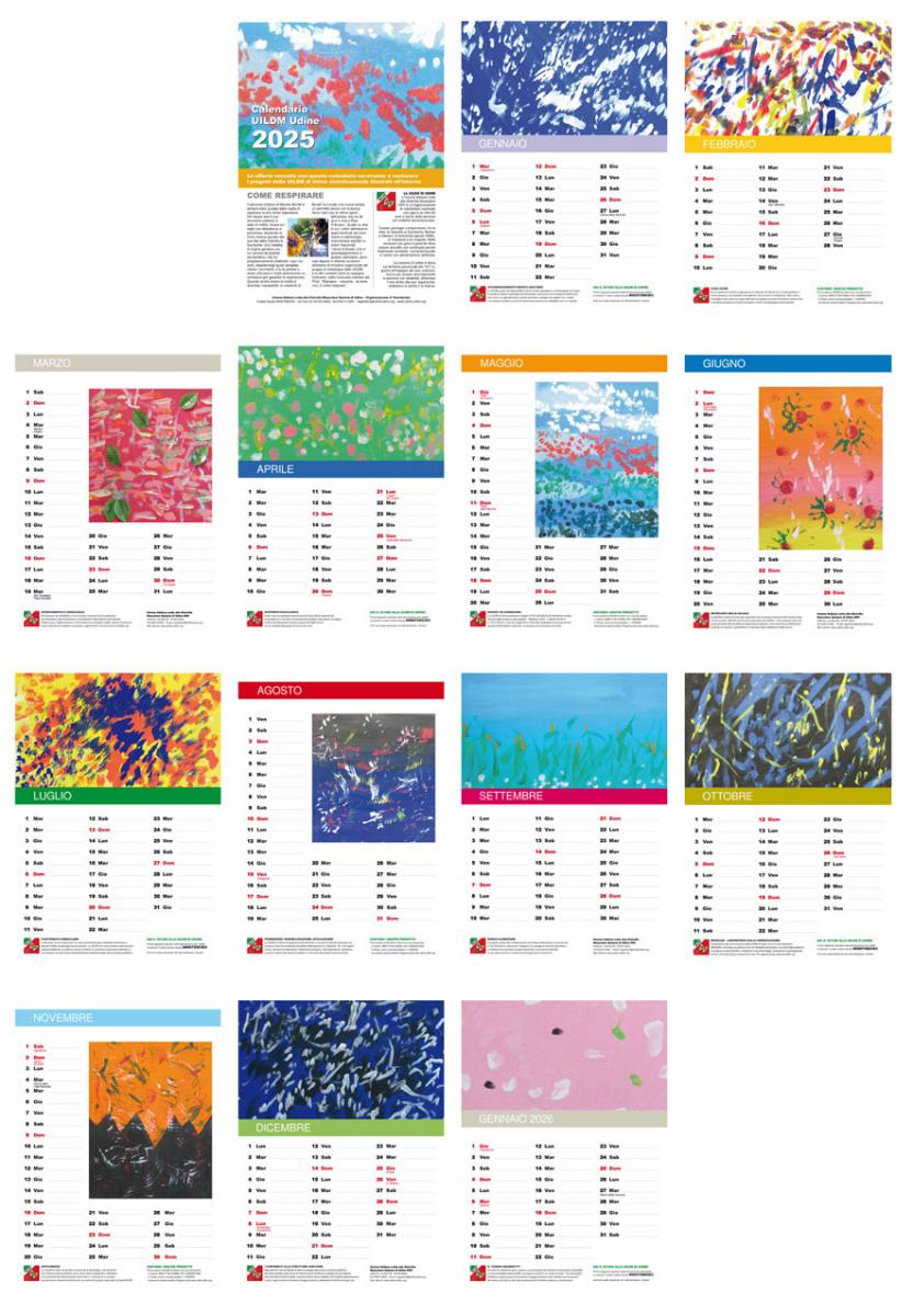 Panoramica calendario UILDM UD 2025