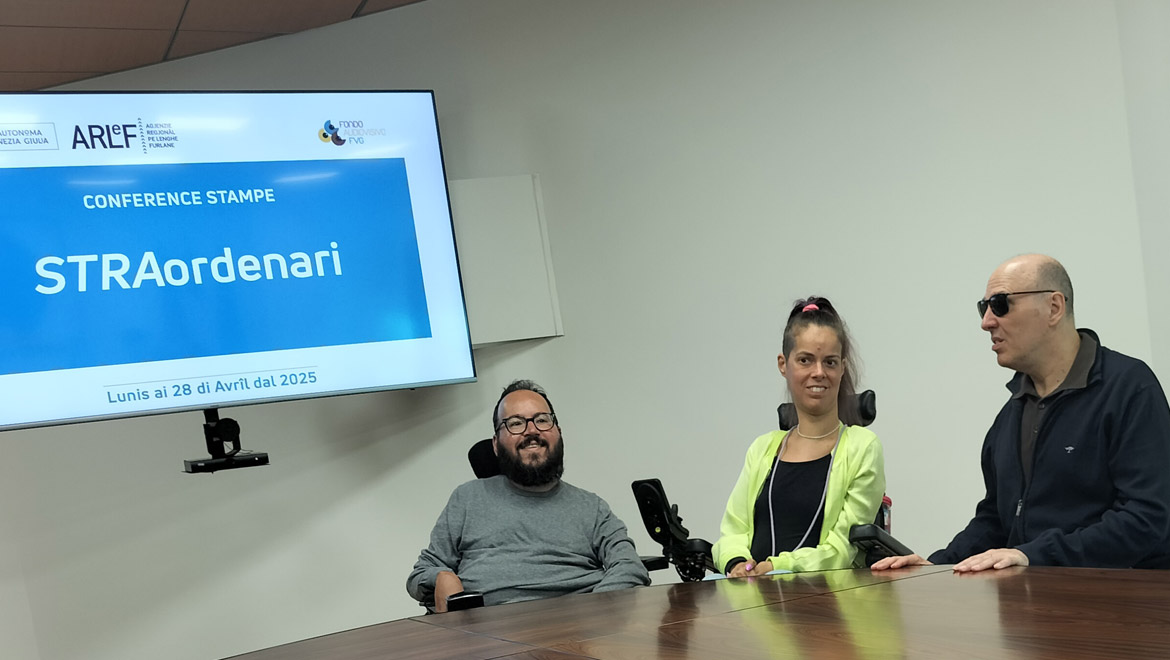 Presentazione della serie STRAordenari - Da sinistra Ivan Minigutti, Benedetta de Cecco e Mauro Costantini